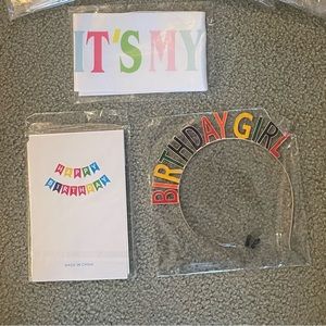 Vudeco Birthday Sash and Tiara Set for girls